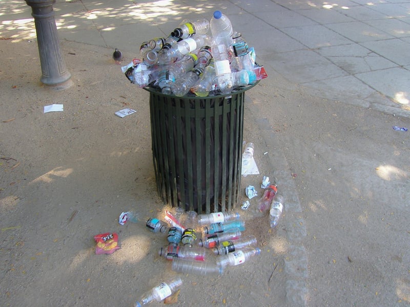 Plastic bottle planters